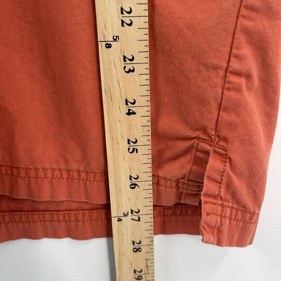 Harley Davidson Men M Orange Motorcycle Button Down Short Sleeve Shirt Medium - Picture 9 of 10